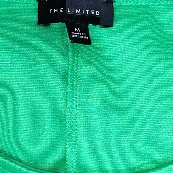 The Limited Green fit n flare paper bag dress M - Picture 6 of 10